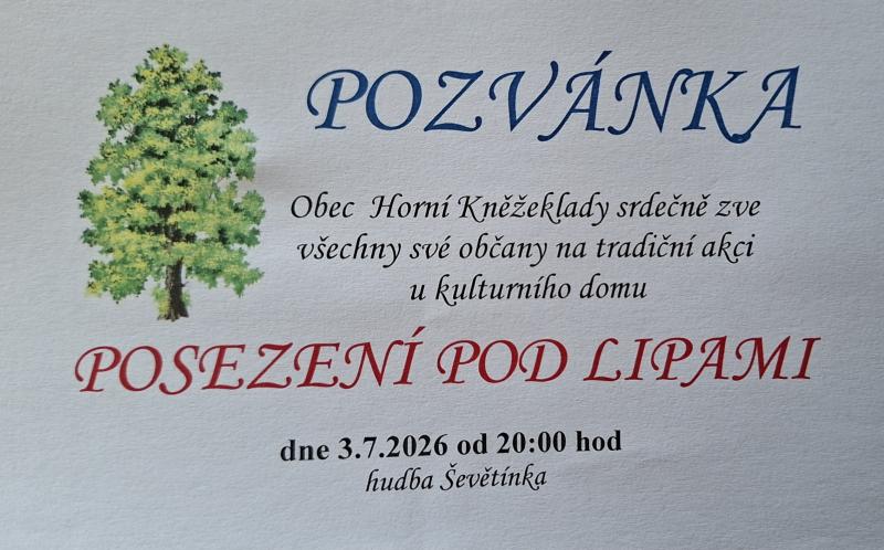 Posezení pod lipami 2026
